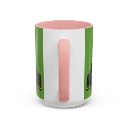 Frankenpunk Green Accent Mug by CreepyCrafts.boo