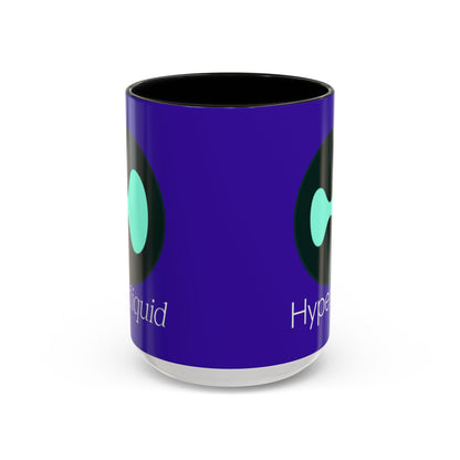 Hyperliquid White font Dark Purple Accent Mug by cypherpunkgear.com