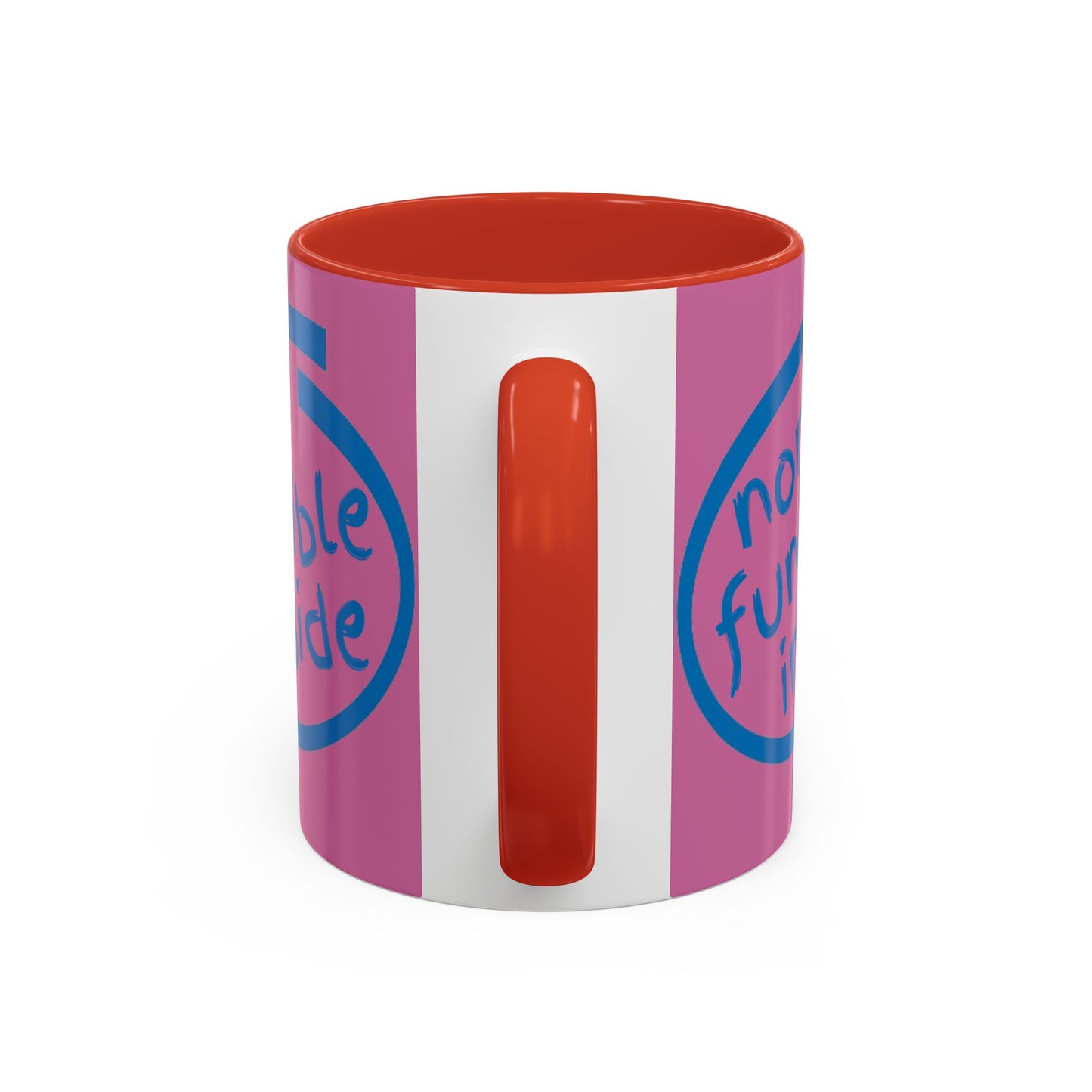 Non-Fungible Inside Pink Accent Mug by cypherpunkgear.com