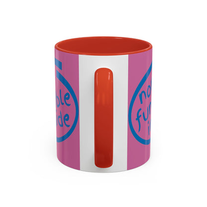 Non-Fungible Inside Pink Accent Mug by cypherpunkgear.com