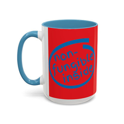 Non-Fungible Inside Red Accent Mug by cypherpunkgear.com