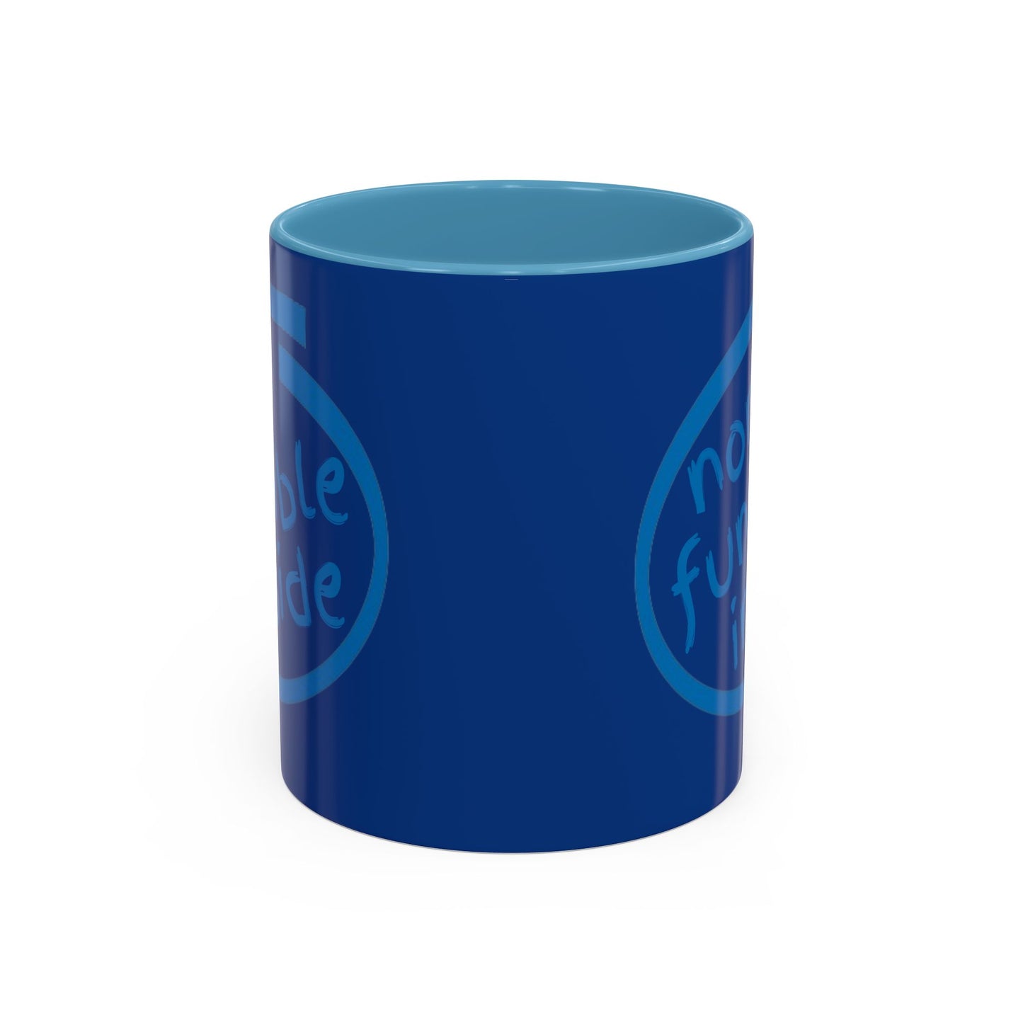 Non-Fungible Inside Dark Blue Accent Mug by cypherpunkgear.com