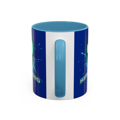 HYPE Drip Blue Accent Mug by cypherpunkgear.com