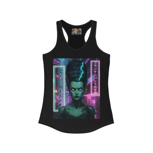 Bride of Frankenpunk Women's Racerback Tank Top by CreepyCrafts.boo