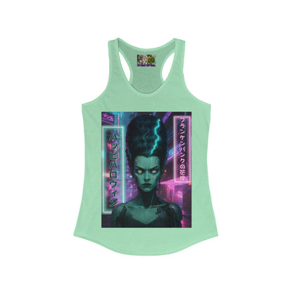 Bride of Frankenpunk Women's Racerback Tank Top by CreepyCrafts.boo