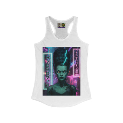 Bride of Frankenpunk Women's Racerback Tank Top by CreepyCrafts.boo