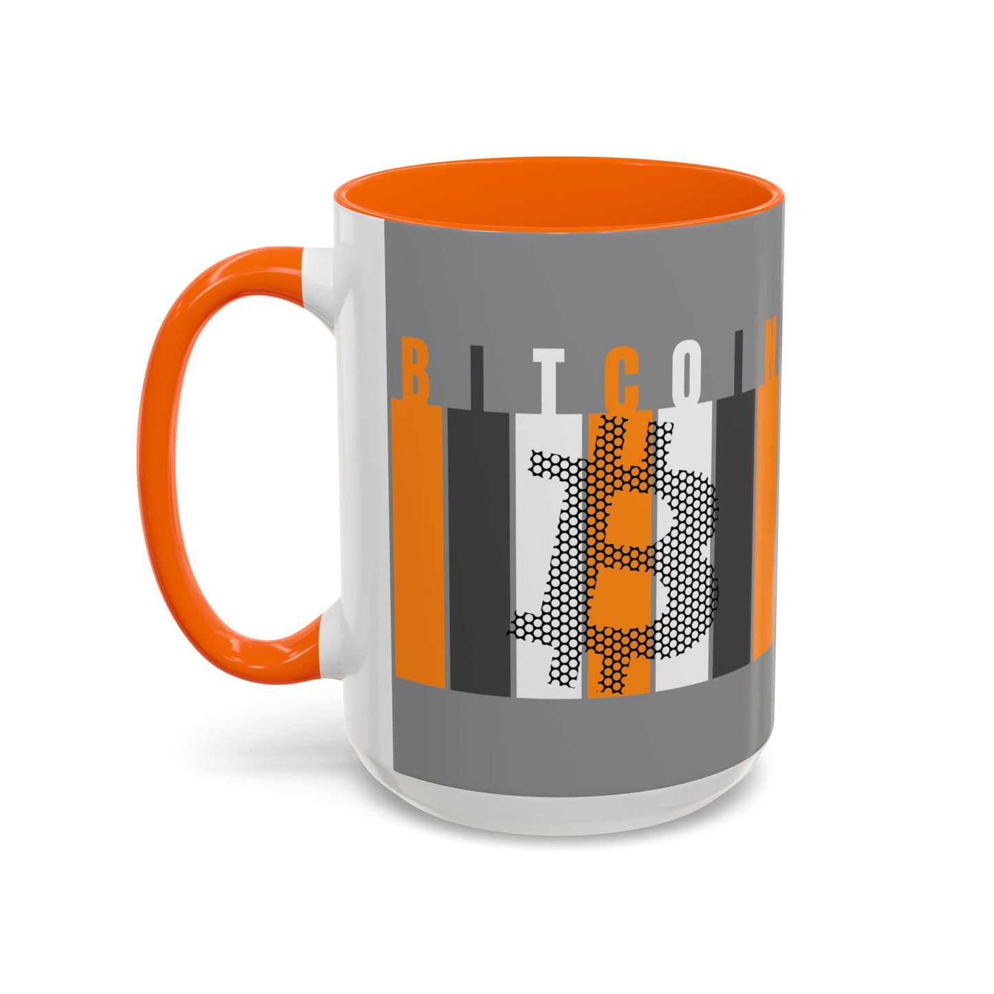 Bitcoin (BTC) Freedom Accent Mug by cypherpunkgear.com