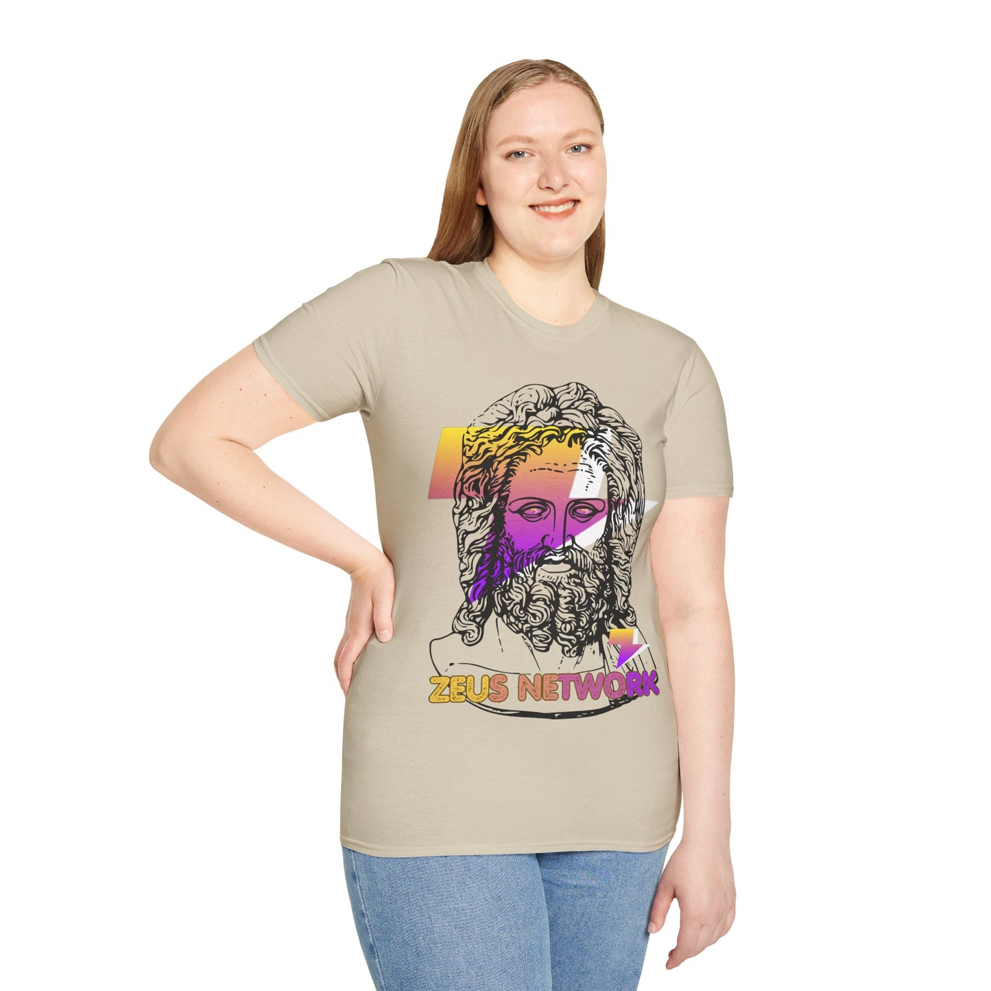 Zeus Network Light colors Unisex T-Shirt by cypherpunkgear.com