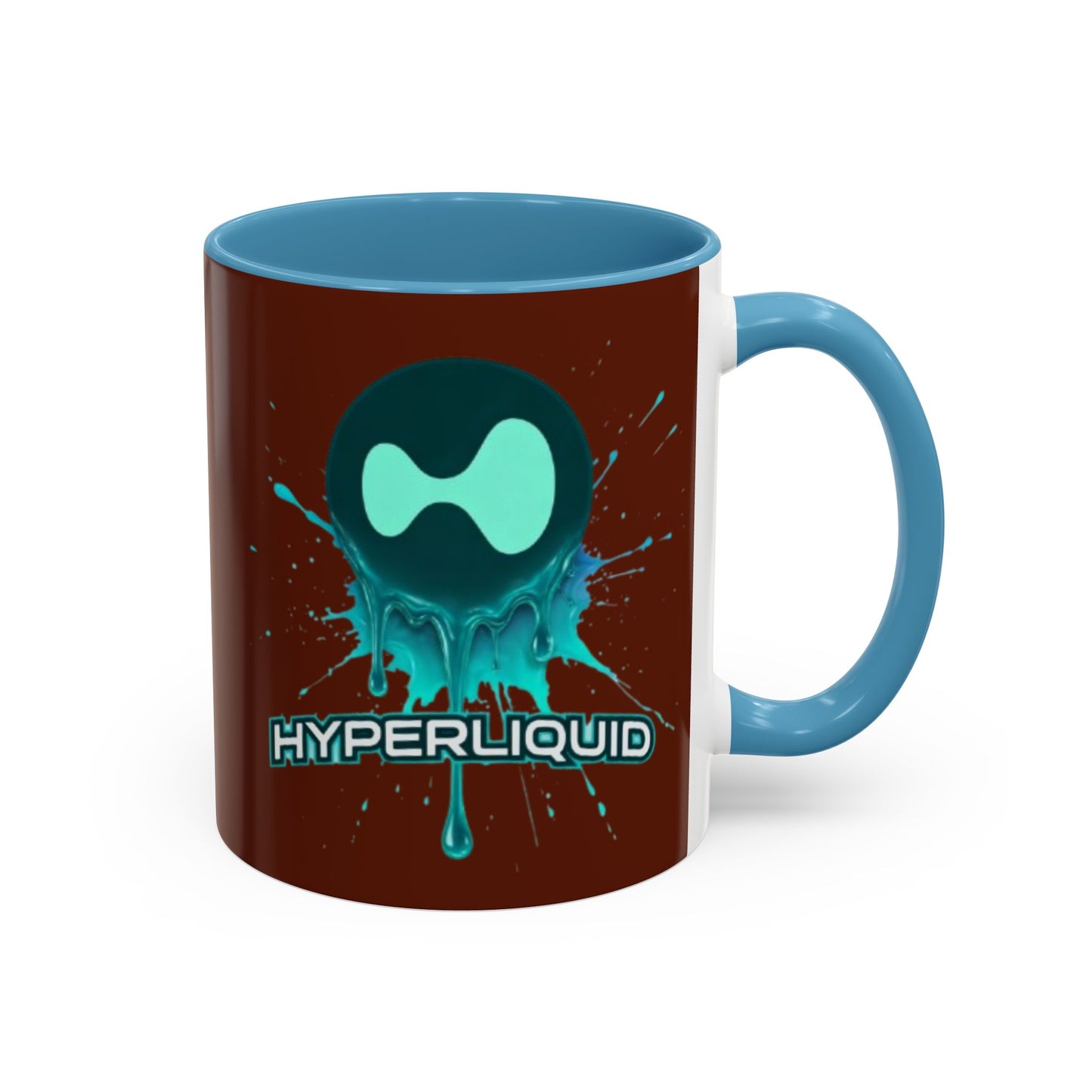 HYPE Drip Brown Accent Mug by cypherpunkgear.com