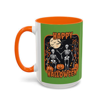 Spooktacular Skeletons of Halloween Accent Mug by CreepyCrafts.boo