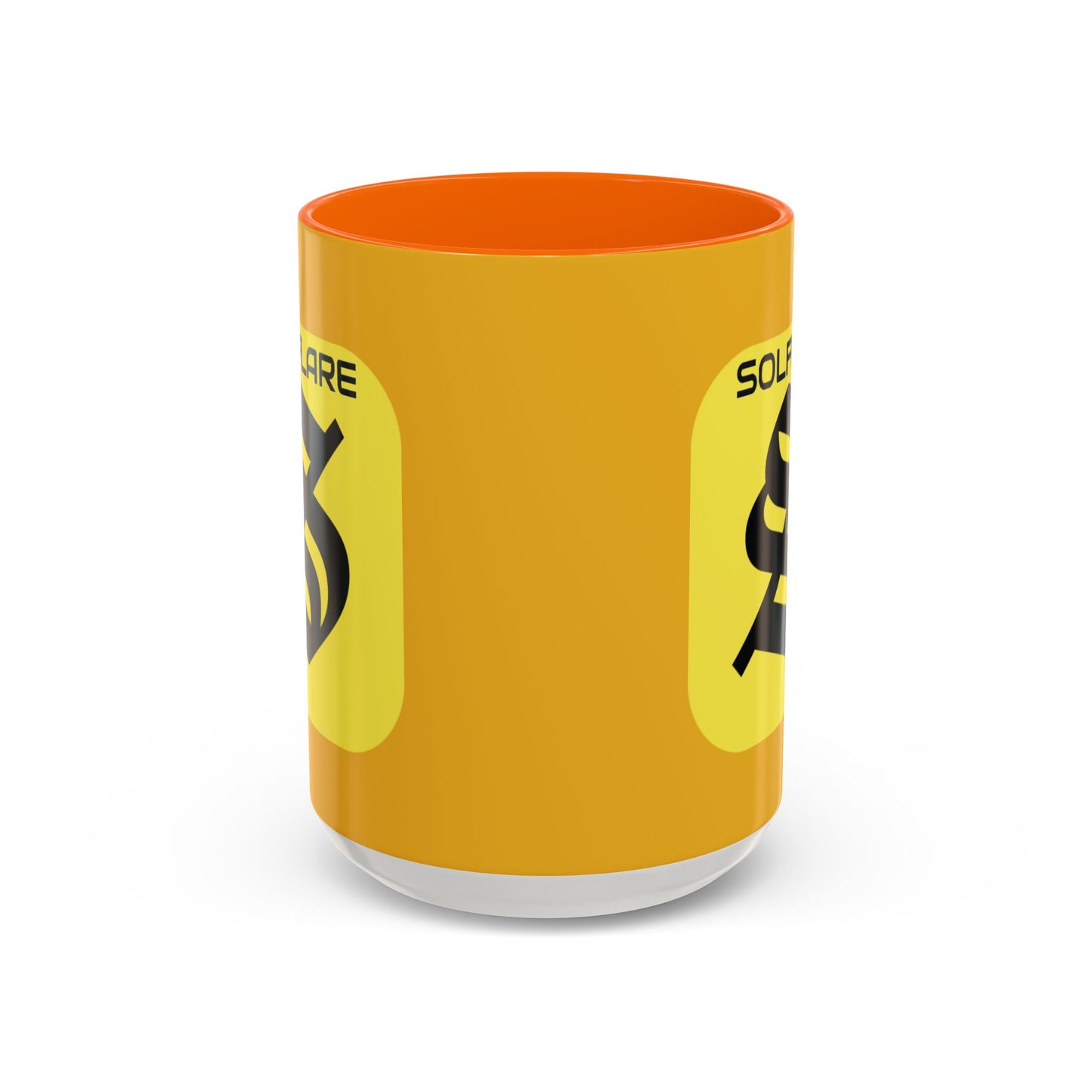SolflareLogo Yellow Accent Mug by cypherpunkgear.com