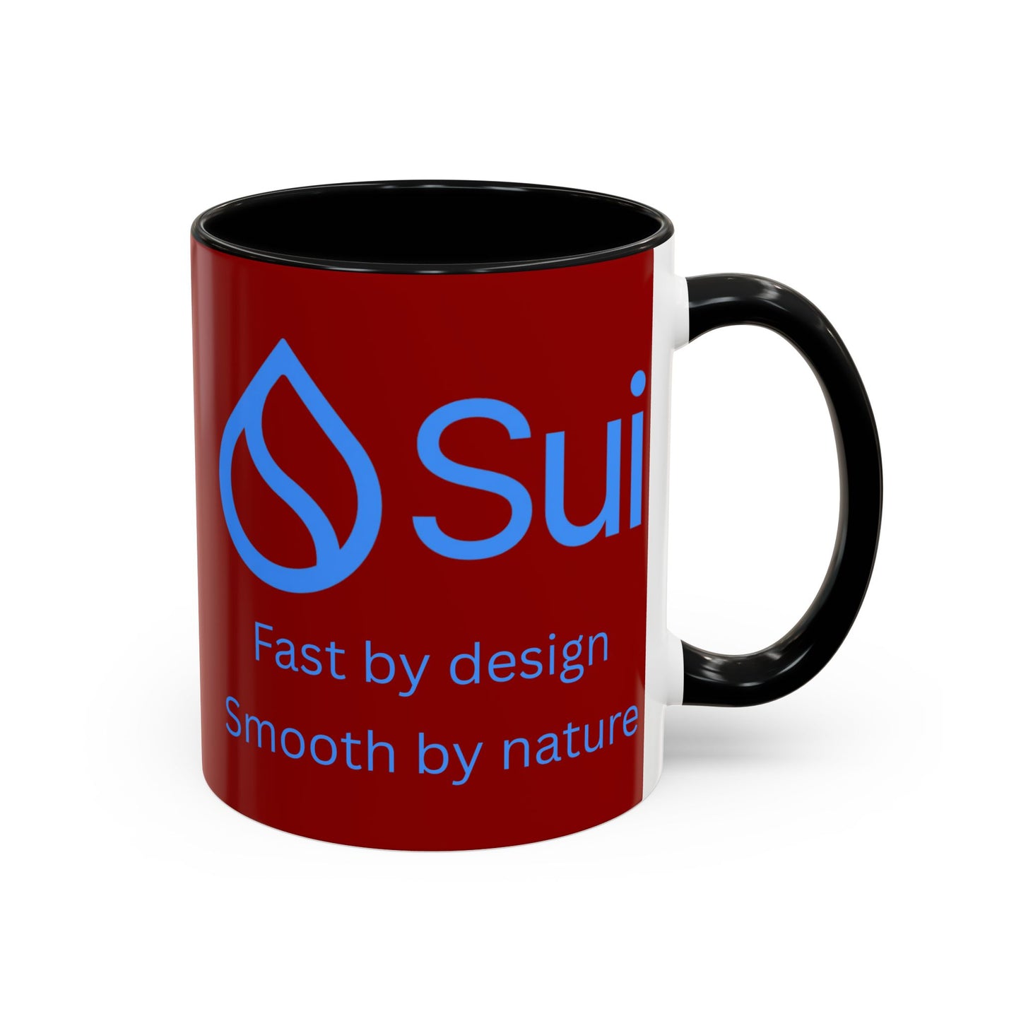SUI Red Accent Mug by cypherpunkgear.com