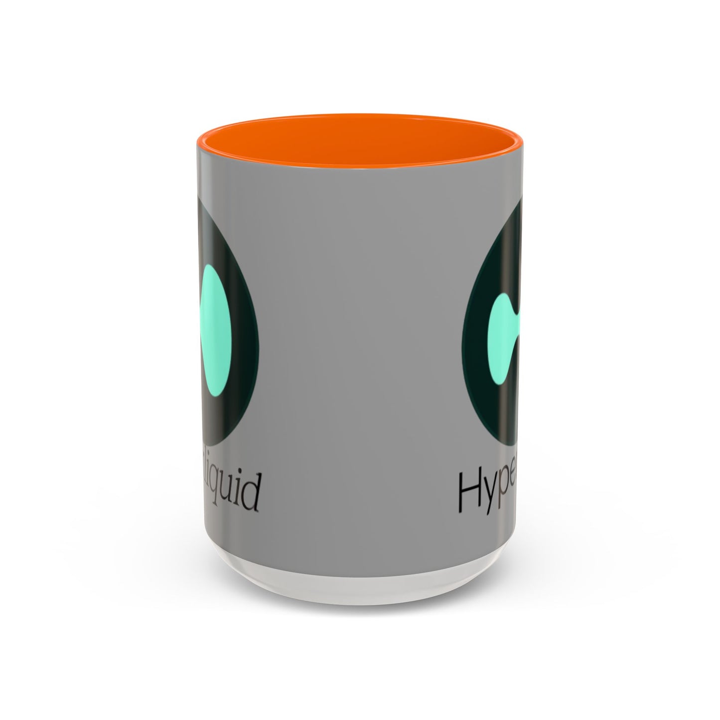 Hyperliquid Black font Grey Accent Mug by cypherpunkgear.com