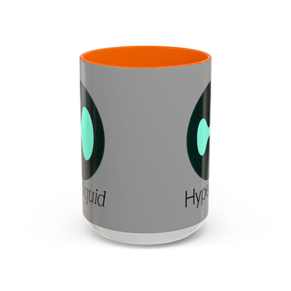 Hyperliquid Black font Grey Accent Mug by cypherpunkgear.com
