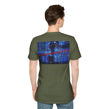 2-sided, cypherpunkgear.com logo Dark colors Unisex T-Shirt by cypherpunkgear.com