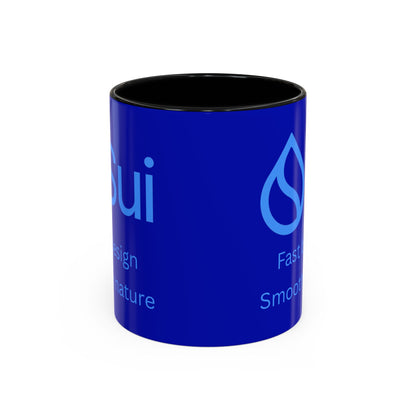 SUI Dark Blue Accent Mug by cypherpunkgear.com