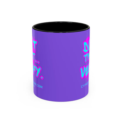 Don't Trust...Verify. Light Purple Accent Mug by cypherpunkgear.com