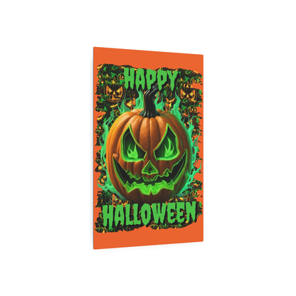 Happy Halloween Green Jack Metal Art Sign by CreepyCrafts.boo