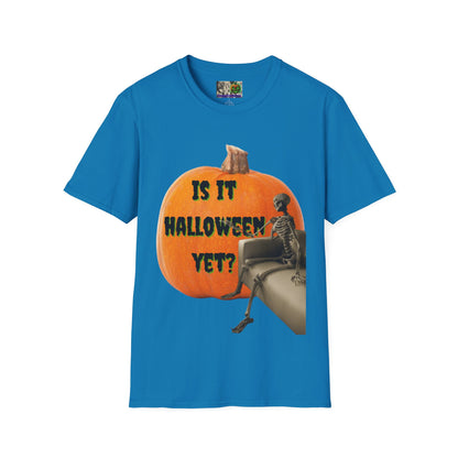 Is it Halloween yet? Skeleton's Giant Pumpkin Dark colors Unisex T-Shirt by CreepyCrafts.boo