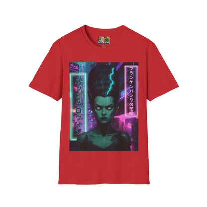 Bride of Frankenpunk Light colors Unisex T-Shirt by CreepyCrafts.boo
