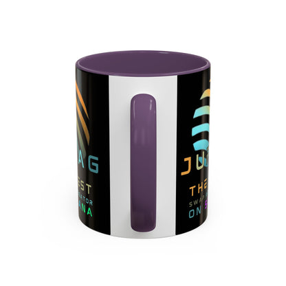 Jupiter (JUP) the best aggregator on Solana Black Accent Mug by cypherpunkgear.com