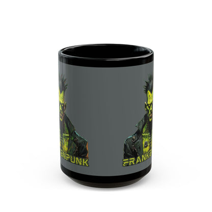 Frankenpunk Grey Mug by CreepyCrafts.boo
