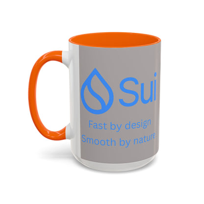 SUI Grey Accent Mug by cypherpunkgear.com