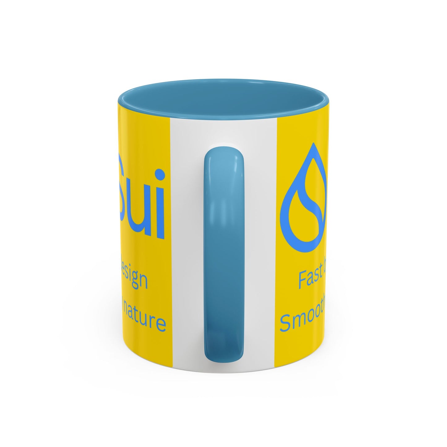 SUI Yellow Accent Mug by cypherpunkgear.com