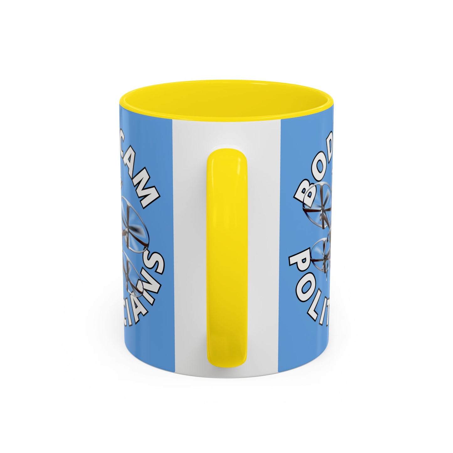 Bodycam the Politicians Drone Light Blue Accent Mug by cypherpunkgear.com