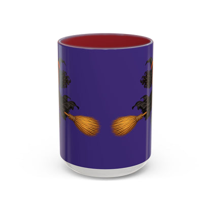 Velvet Vex Purple Accent Mug by CreepyCrafts.boo
