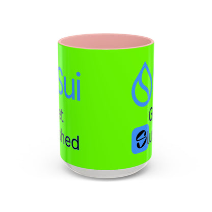 Sui: Get Slushed Green Accent Mug by cypherpunkgear.com