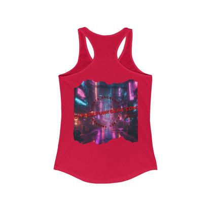 2-sided, cypherpunkgear.com Logo Women's Racerback Tank Top by cypherpunkgear.com