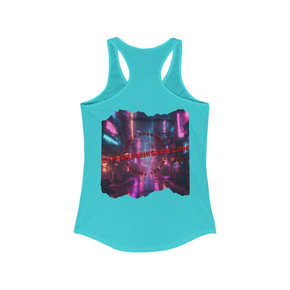 2-sided, cypherpunkgear.com Logo Women's Racerback Tank Top by cypherpunkgear.com