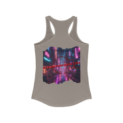 2-sided, cypherpunkgear.com Logo Women's Racerback Tank Top by cypherpunkgear.com