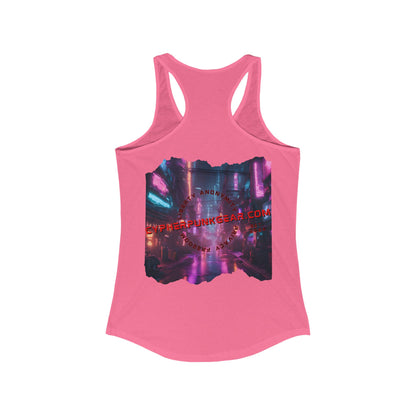 2-sided, cypherpunkgear.com Logo Women's Racerback Tank Top by cypherpunkgear.com