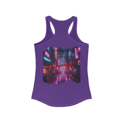 2-sided, cypherpunkgear.com Logo Women's Racerback Tank Top by cypherpunkgear.com