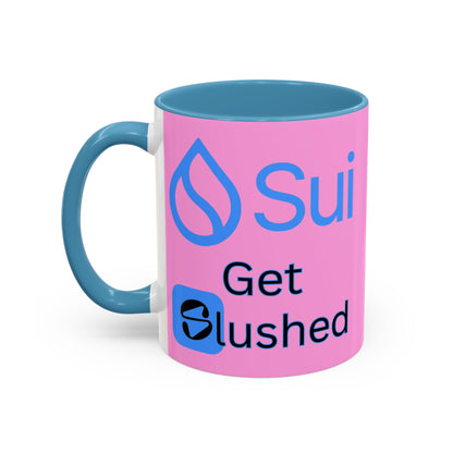 Sui: Get Slushed Pink Accent Mug by cypherpunkgear.com