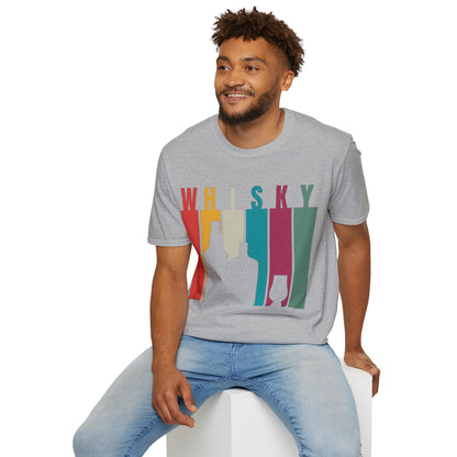Whisky spelled without an 'e' LTcolors Unisex T-Shirt by cypherpunkgear.com