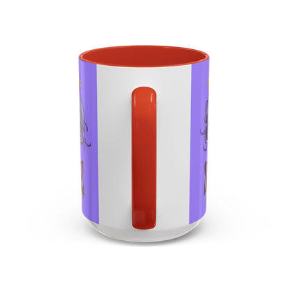 Caution, Savage Light Purple Accent Mug by cypherpunkgear.com