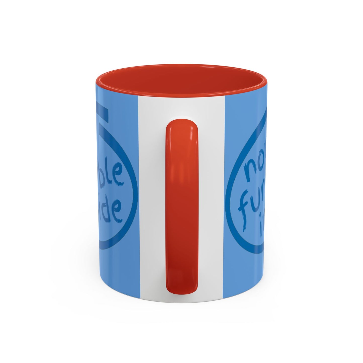 Non-Fungible Inside Light Blue Accent Mug by cypherpunkgear.com