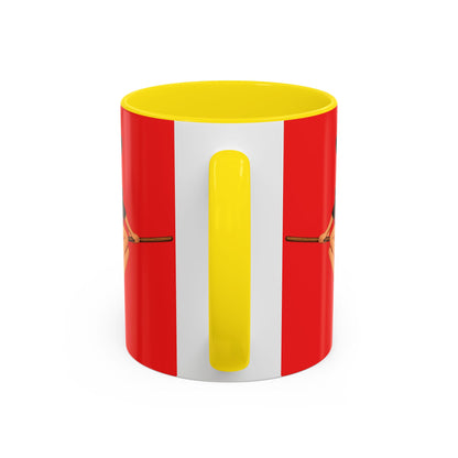 Hazel Hex Red Accent Mug by CreepyCrafts.boo