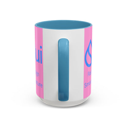 SUI Pink Accent Mug by cypherpunkgear.com
