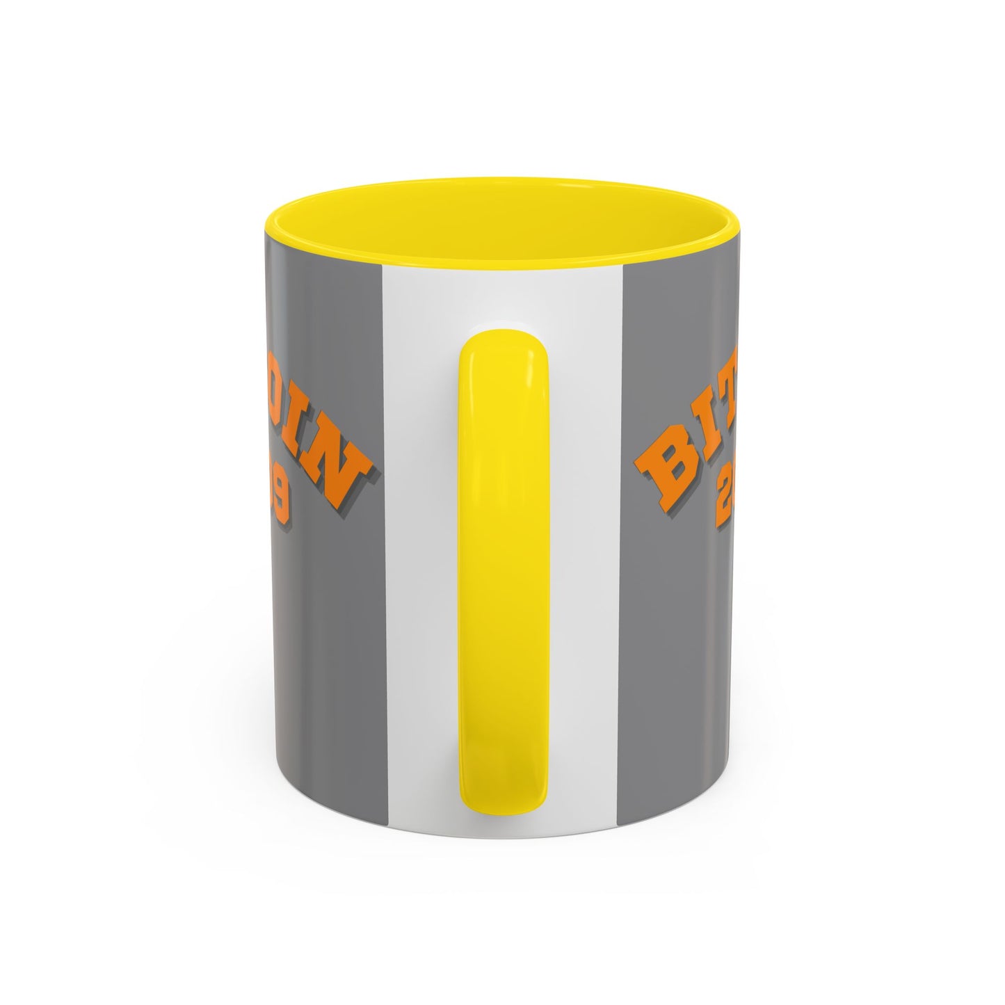 Bitcoin 2009 Grey Accent Mug by cypherpunkgear.com