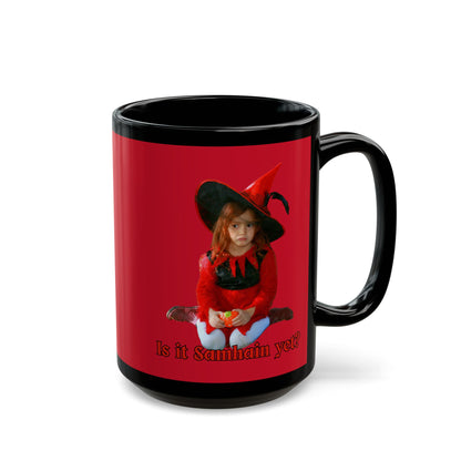 Is it Samhain yet? Red Mug by CreepyCrafts.boo
