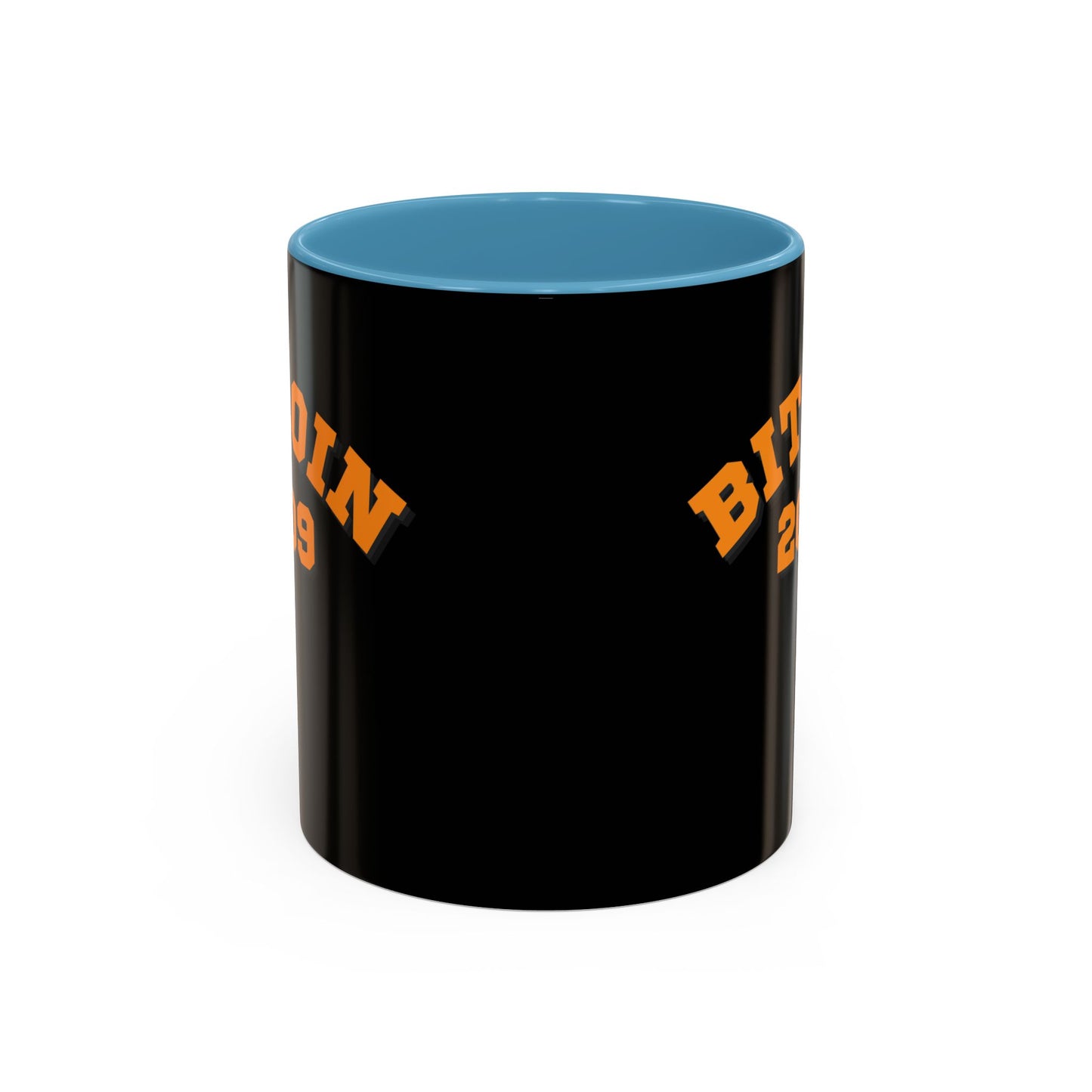 Bitcoin 2009 Black Accent Mug by cypherpunkgear.com