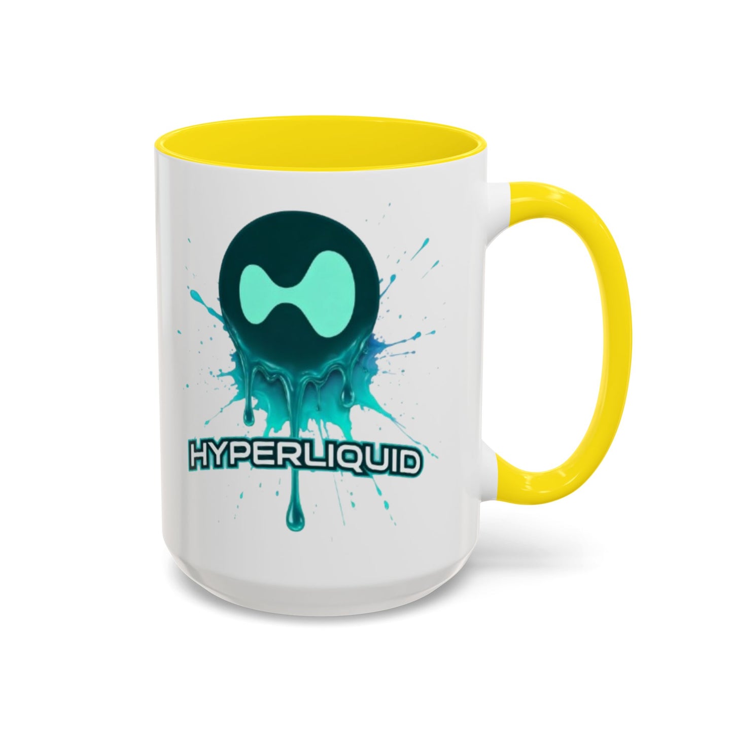 HYPE Drip White Accent Mug by cypherpunkgear.com