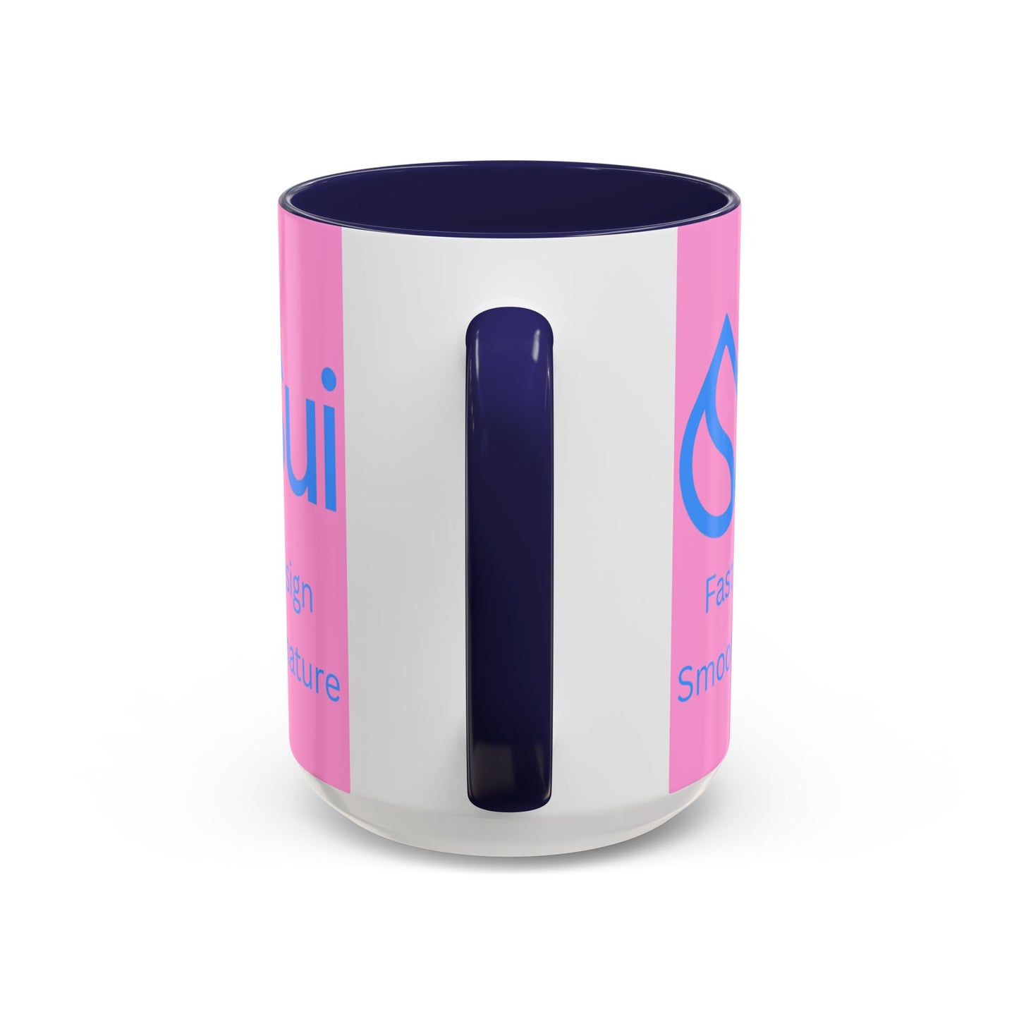 SUI Pink Accent Mug by cypherpunkgear.com