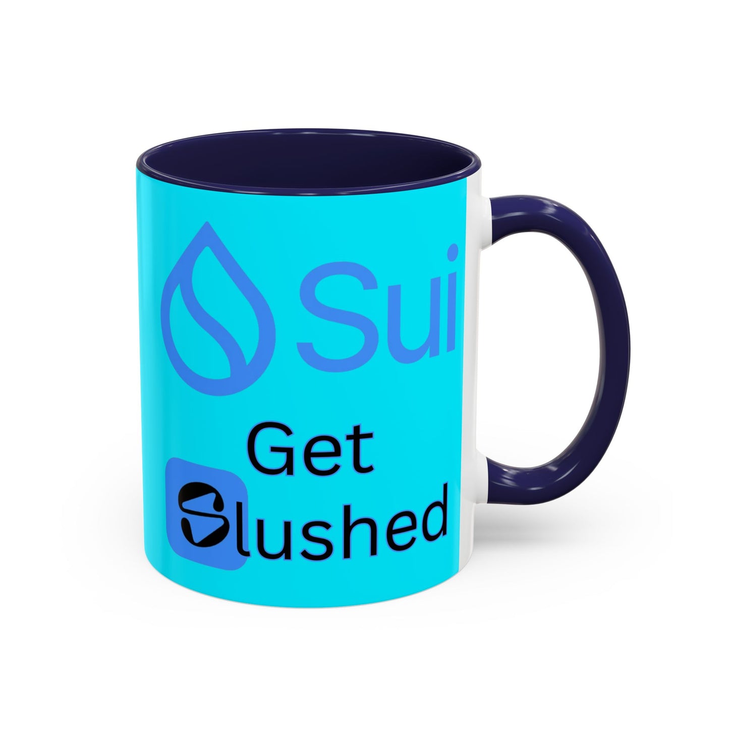 Sui: Get Slushed Light Blue Accent Mug by cypherpunkgear.com
