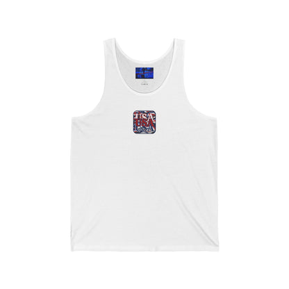 ¡EE.UU! ¡EE.UU! ¡EE.UU! ¡Patriot de 2 caras de cypherpunkgear! Camiseta sin mangas unisex