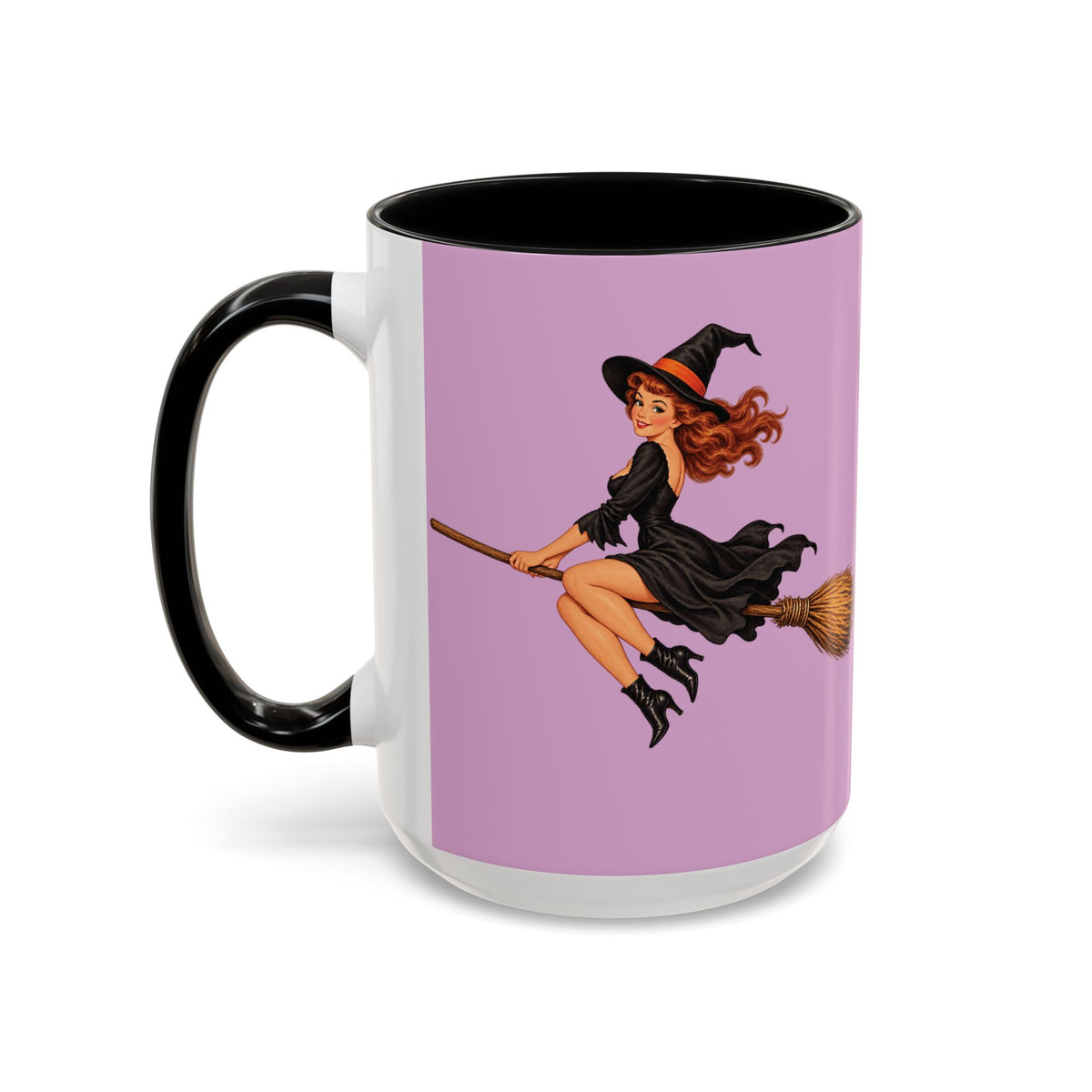 Hazel Hex Pink Accent Mug by CreepyCrafts.boo
